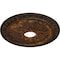 Ekena Millwork Warsaw Ceiling Medallion (Fits Canopies up to 3 1/2"), Hand-Painted Rust, 18"OD x 3 1/2"ID x 1 3/8"P CM18WARUS - alternate 4
